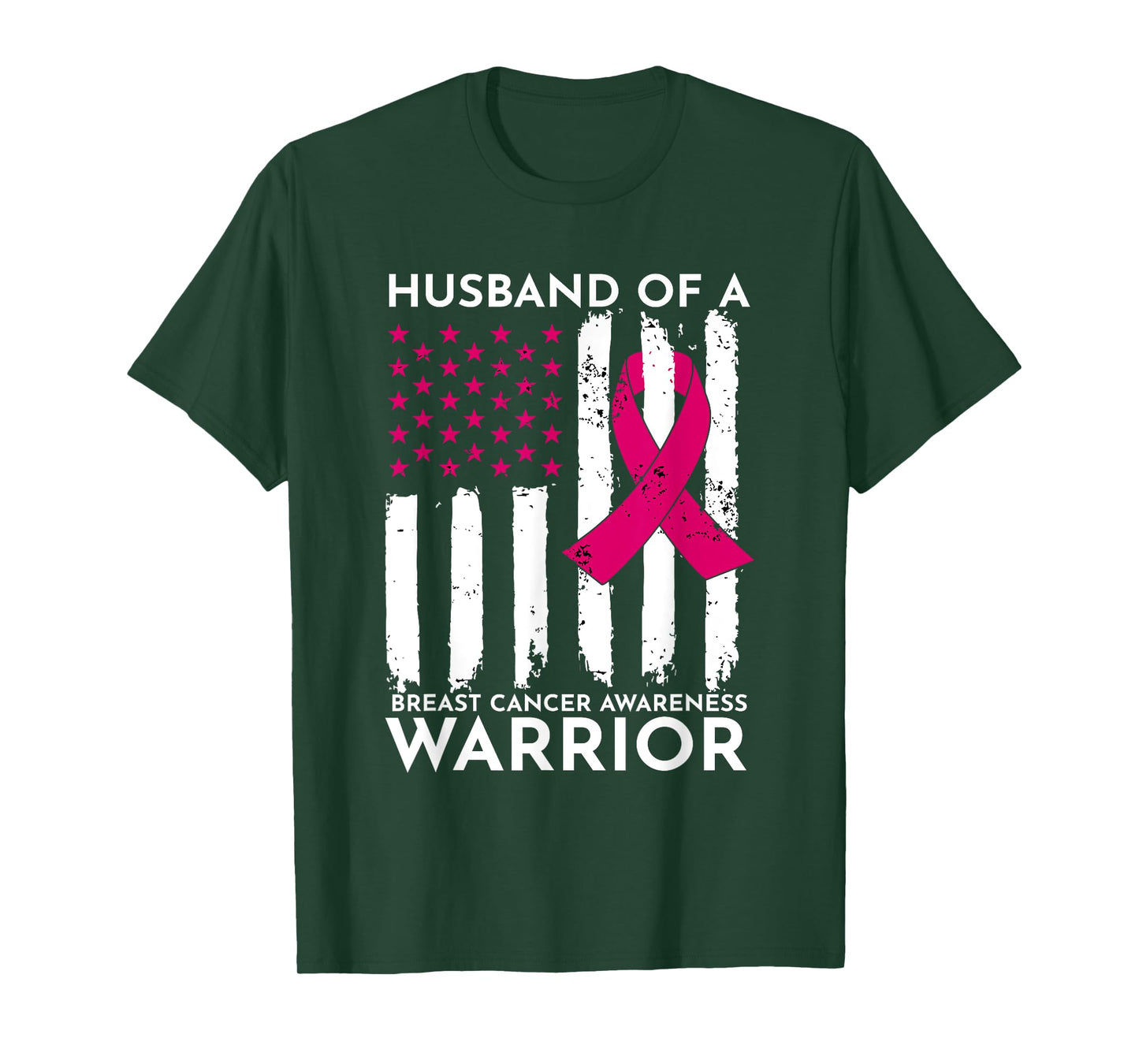 Pink Husband Of A Breast Cancer Awareness Month Warrior T-Shirt