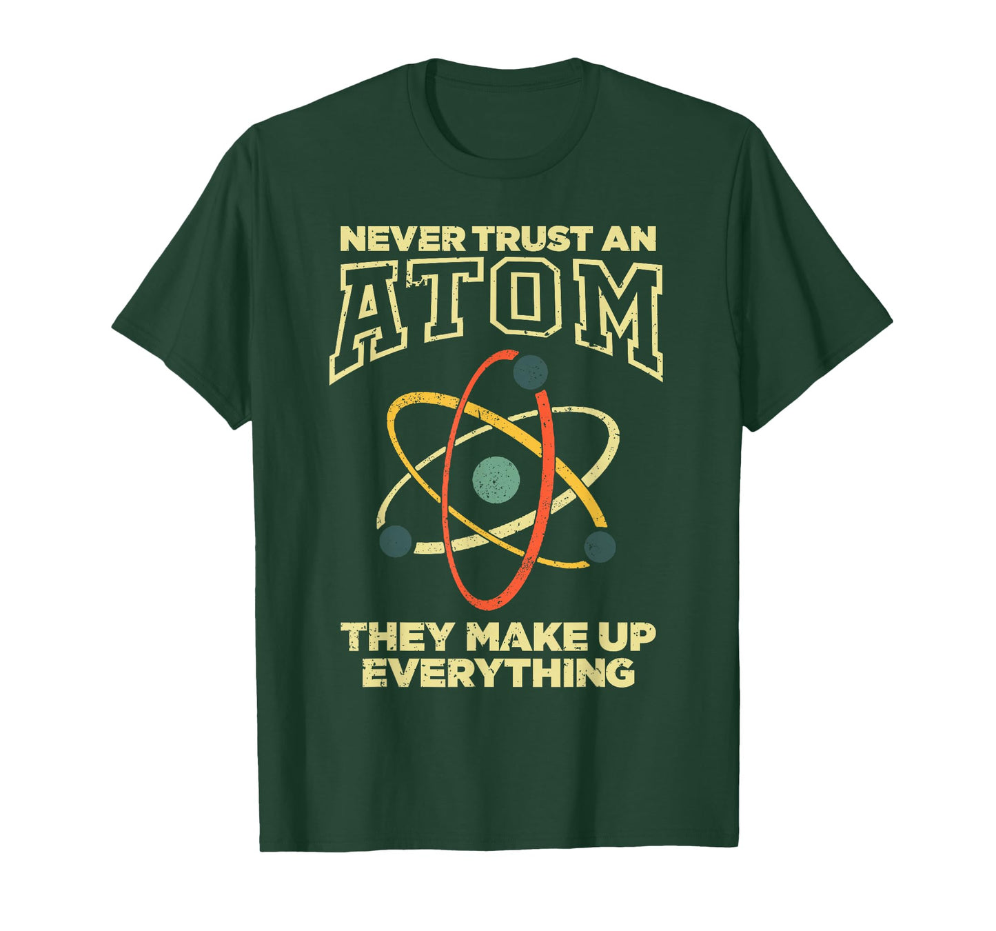 Funny Atom Art Men Women Stem Molecule Chemistry Teacher T-Shirt