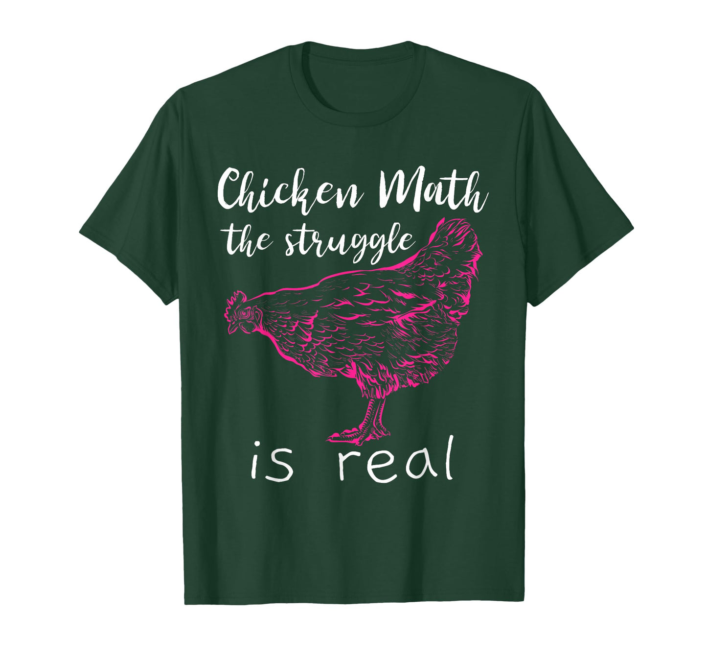 Chicken Math the Struggle is Real T-Shirt