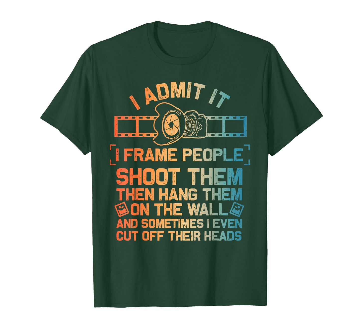 Cool Photographer Design For Men Women Camera Photography T-Shirt