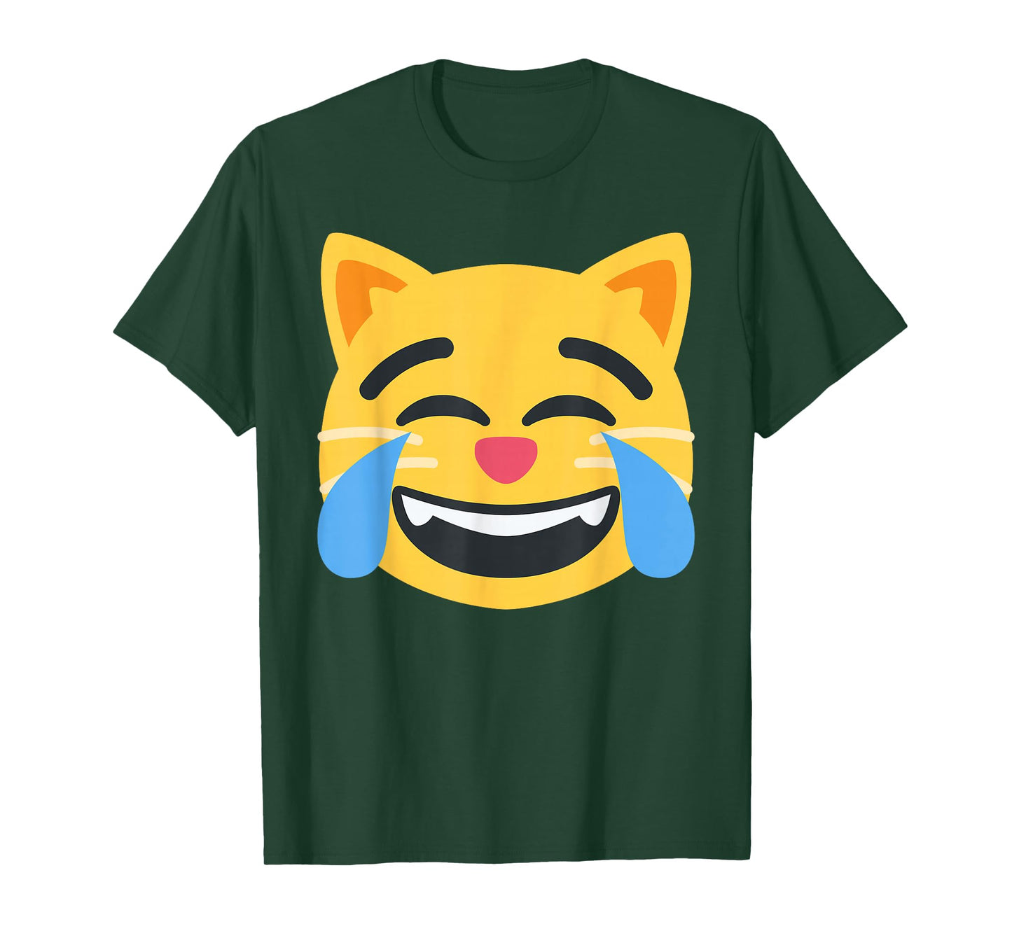 Funny Emoticon Apparel Emoticon Cat Face with Tears of Joy Unisex-Kids T-Shirt