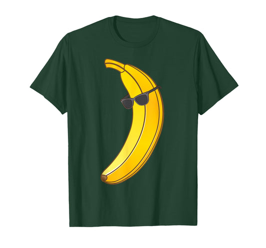Cool Banana Wearing Sunglasses | Funny Fruit Eyewear Gift T-Shirt