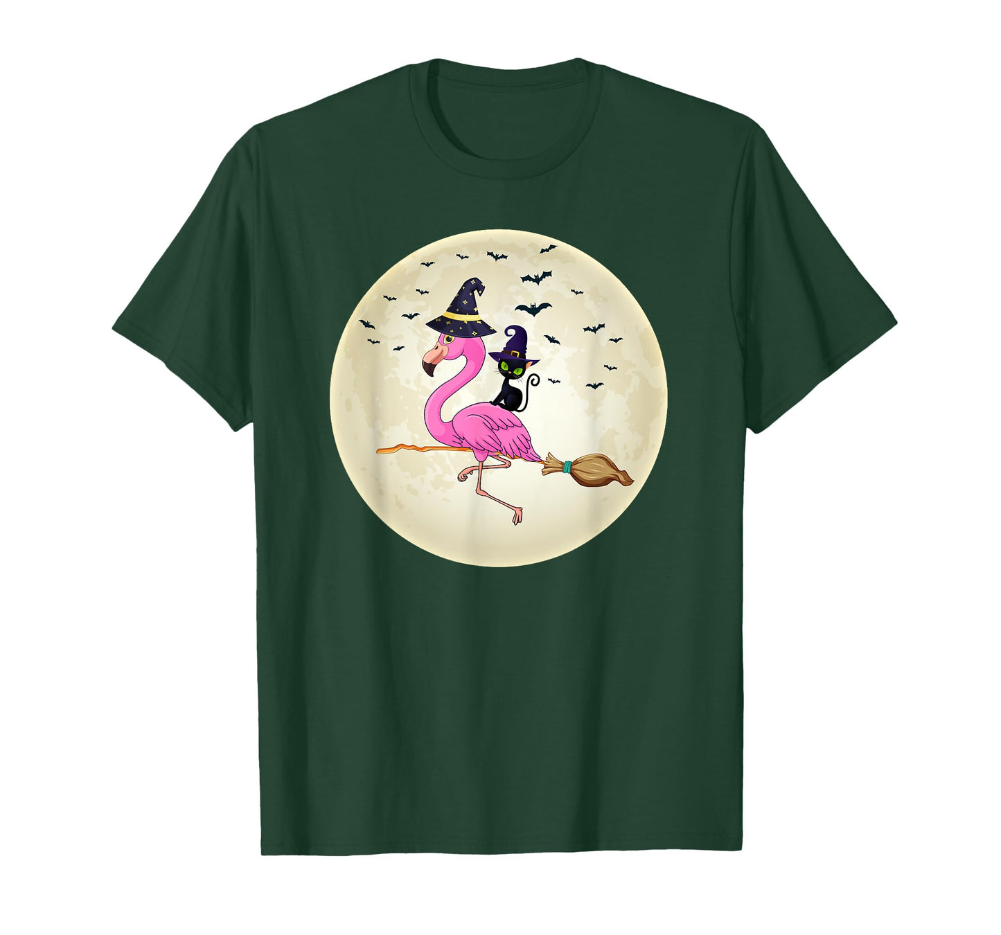 flamingo Halloween Costume Flamingo cat Halloween Men Women Kids T-Shirt