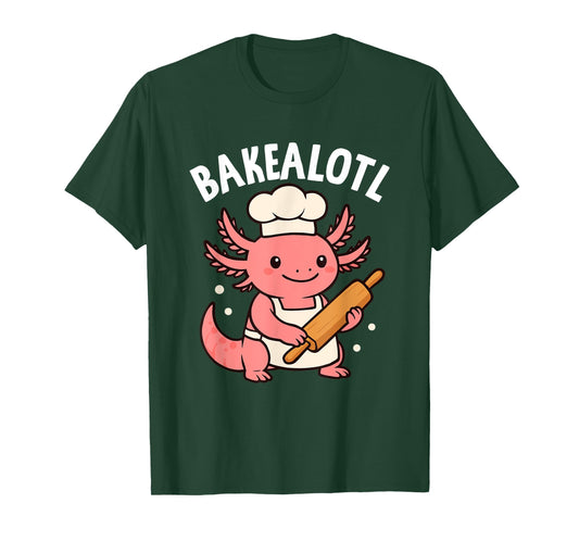 Bakealotl Cute Baking Axolotl Chef Fun T-Shirt