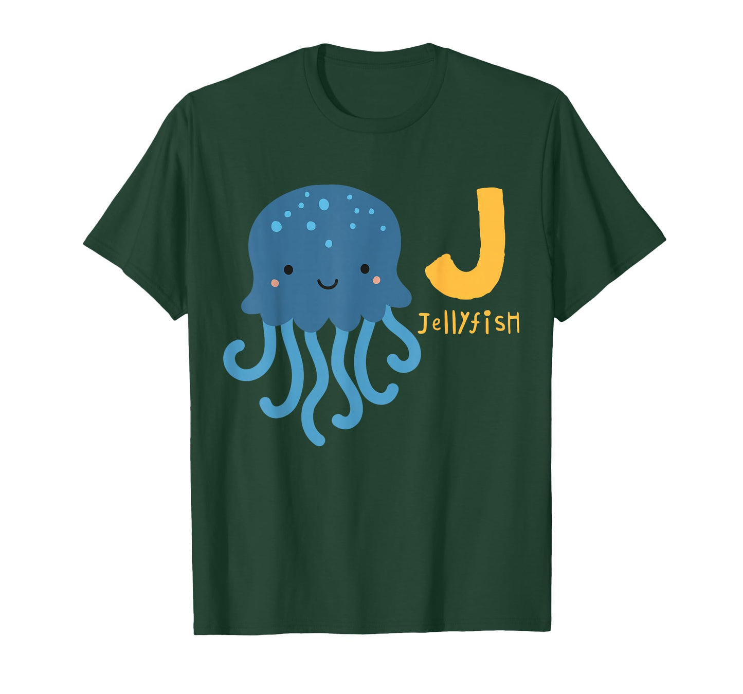 Alphabet Animals Jellyfish T-Shirt T-Shirt