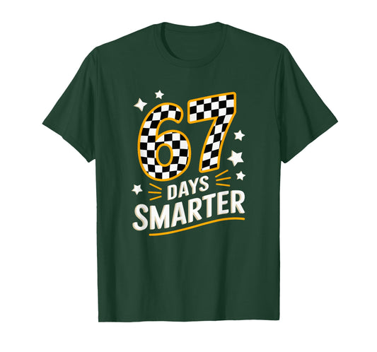 67 Days of School Funny 67 Days Smarter Student Teacher T-Shirt
