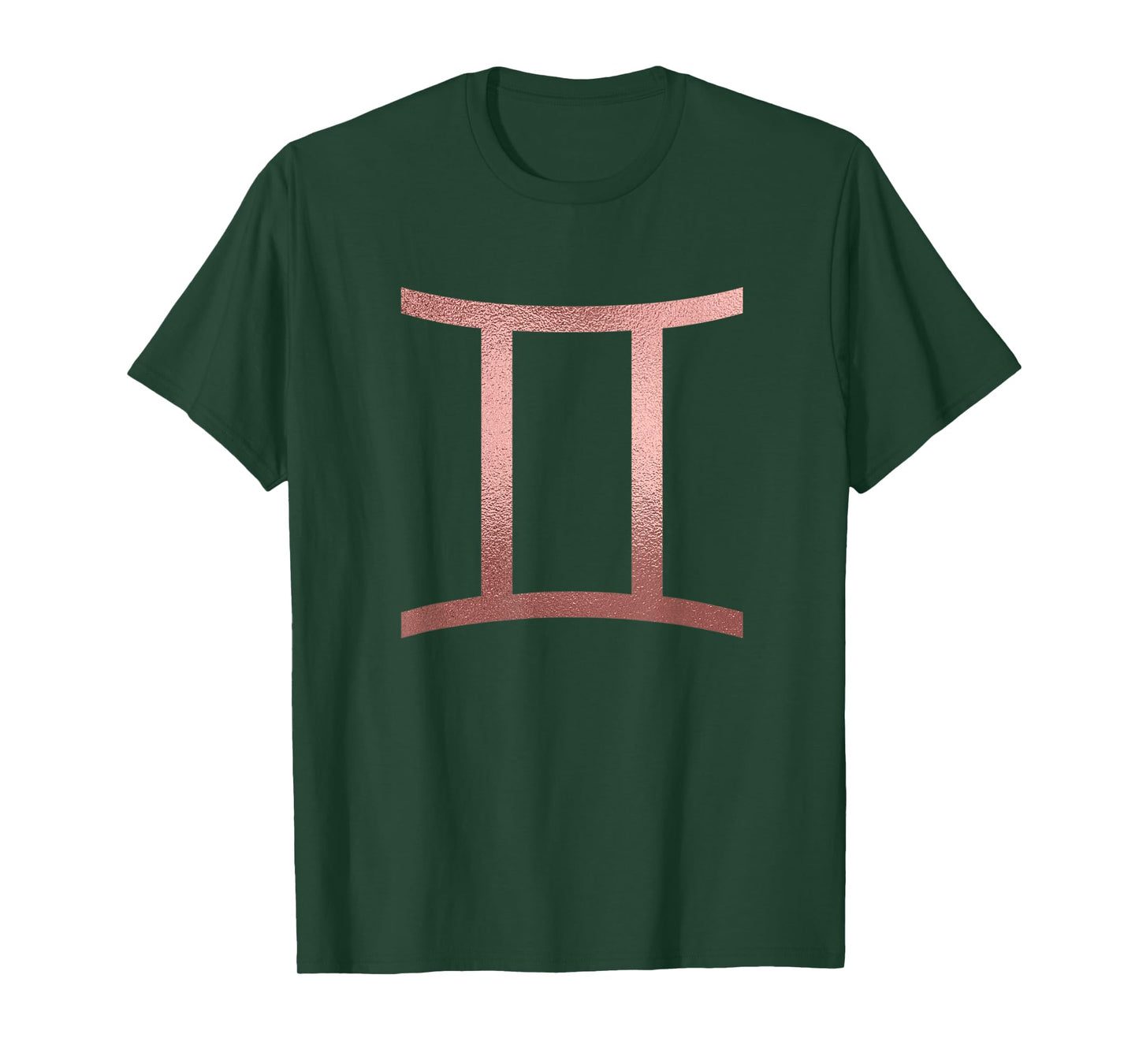 Rose Gold Gemini Twins Symbol Zodiac Star Sign T-Shirt T-Shirt