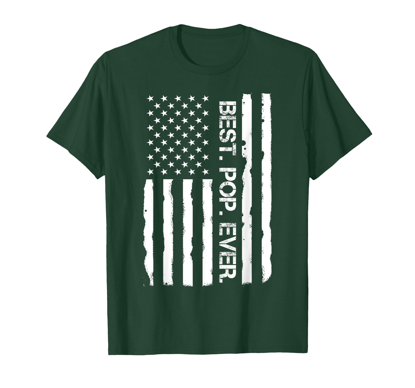 Father`s Day Shirt Best Pop Ever American Flag Vintage Men T-Shirt