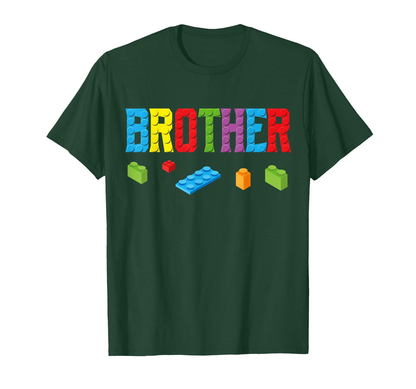 Brother Master Builder Building Bricks Blocks Family Set Men T-Shirt