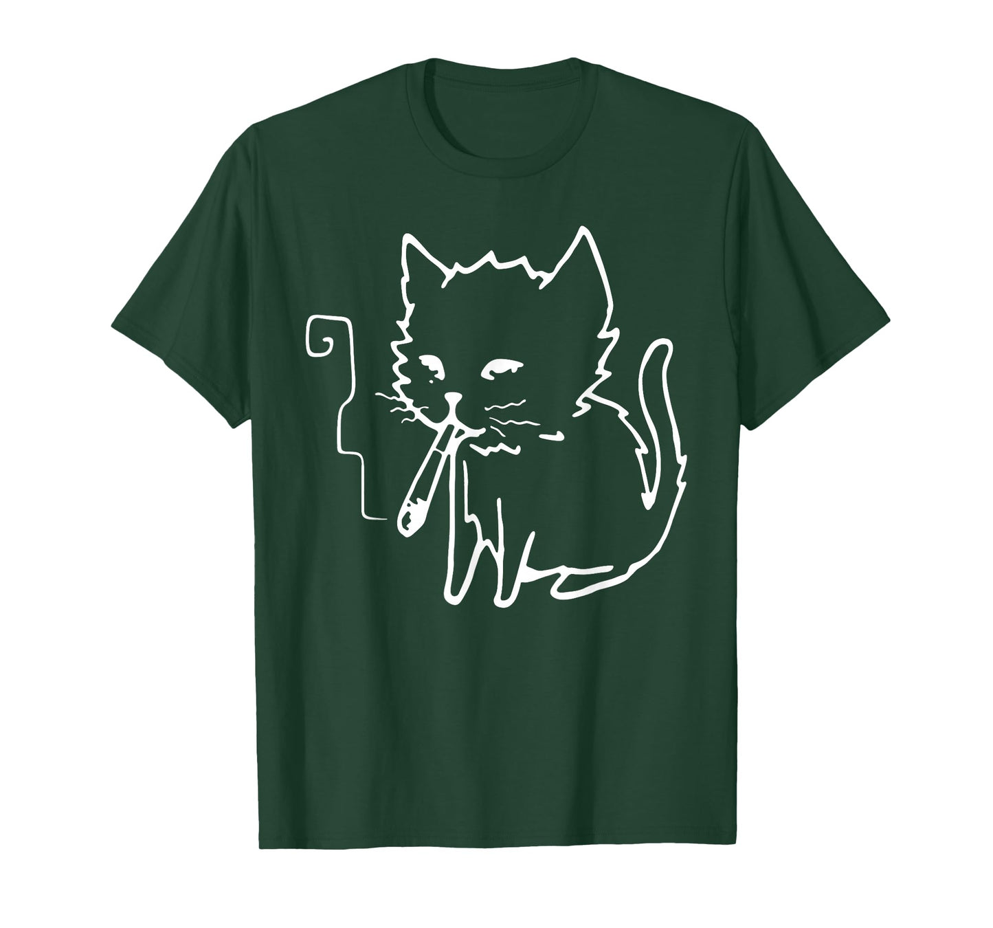 Y2K Cat Smoking Shirt Retro Vaporwave Kitty T-Shirt