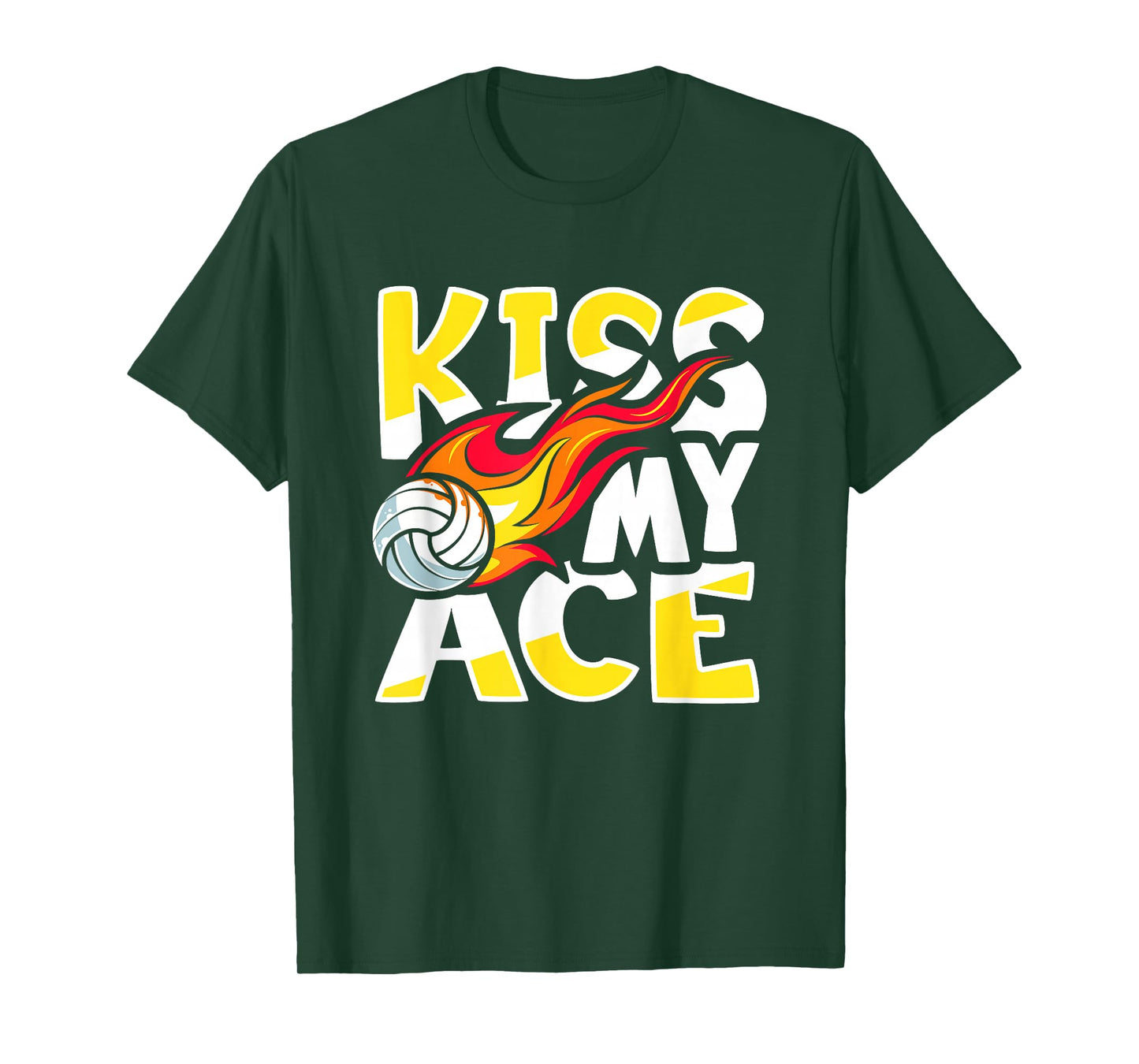 Kiss my Ace Volleyball Training Design for a Volleyball Team T-Shirt
