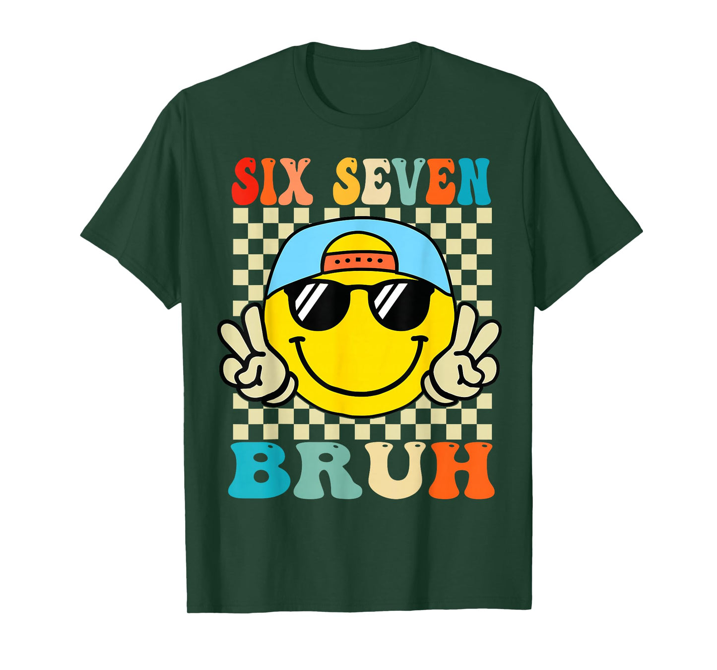 67 Meme Gen Alpha Slang 6 7 Six Seven Bruh Funny Boys Kids T-Shirt