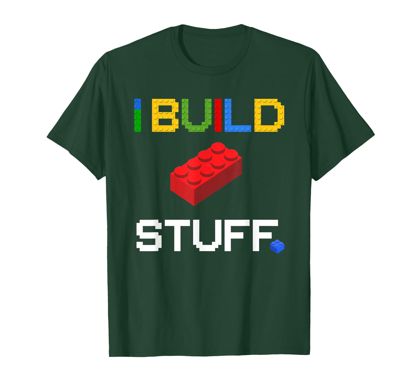 Build Stuff Master Builder Building Blocks Construction Toy T-Shirt