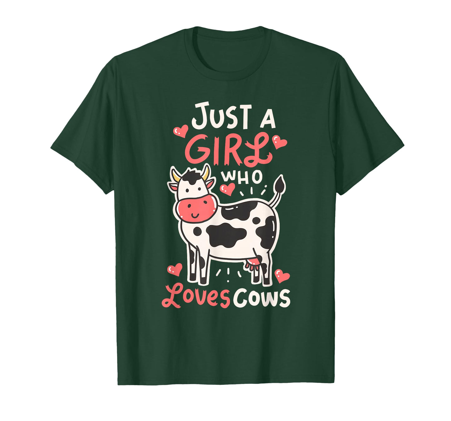 Cow Just A Girl Who Loves Cows Farmer Butcher Milk T-Shirt
