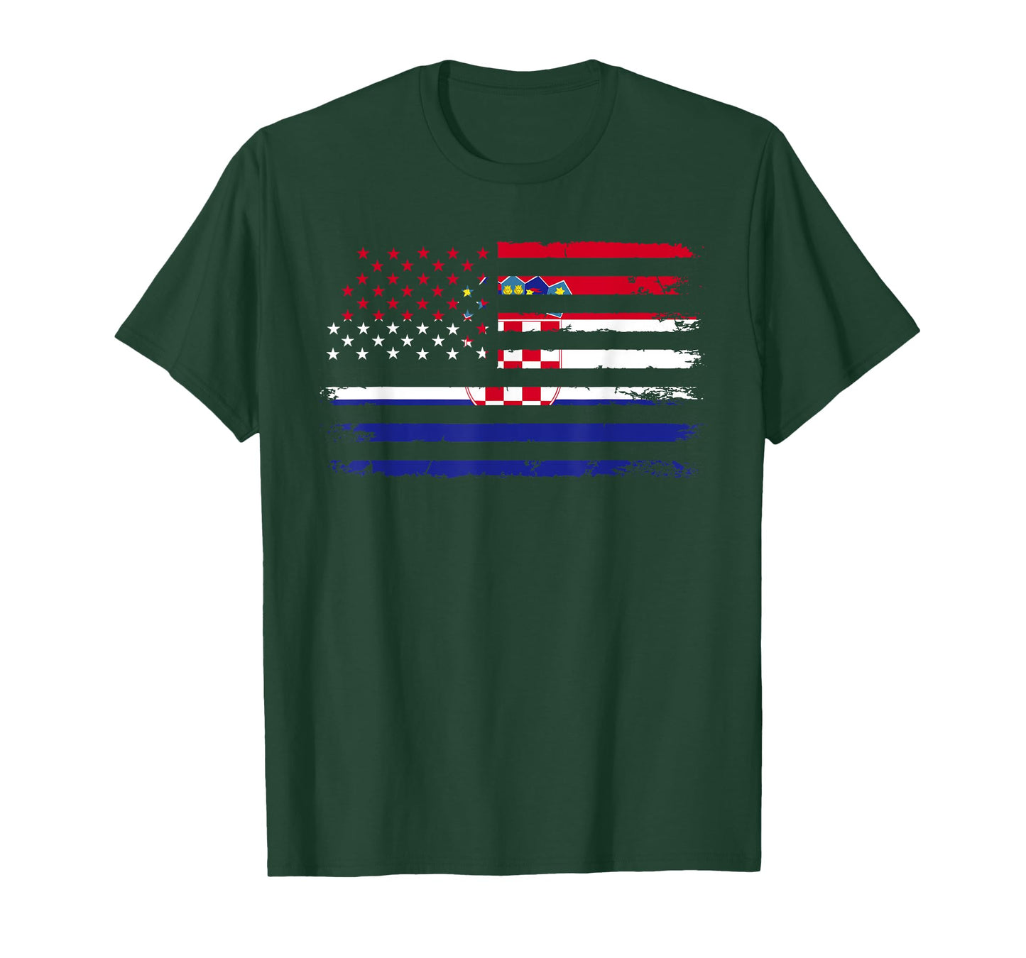 American Croatia Flag T-Shirt