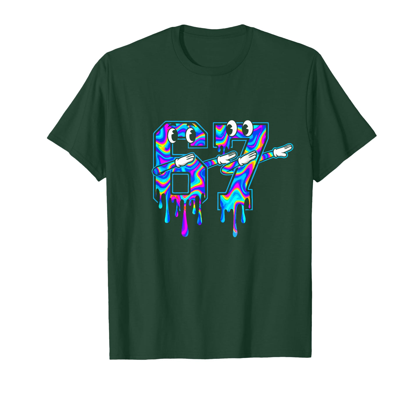 Swirl Six Seven Dab Drip 6 7 Dabbing Meme T-Shirt