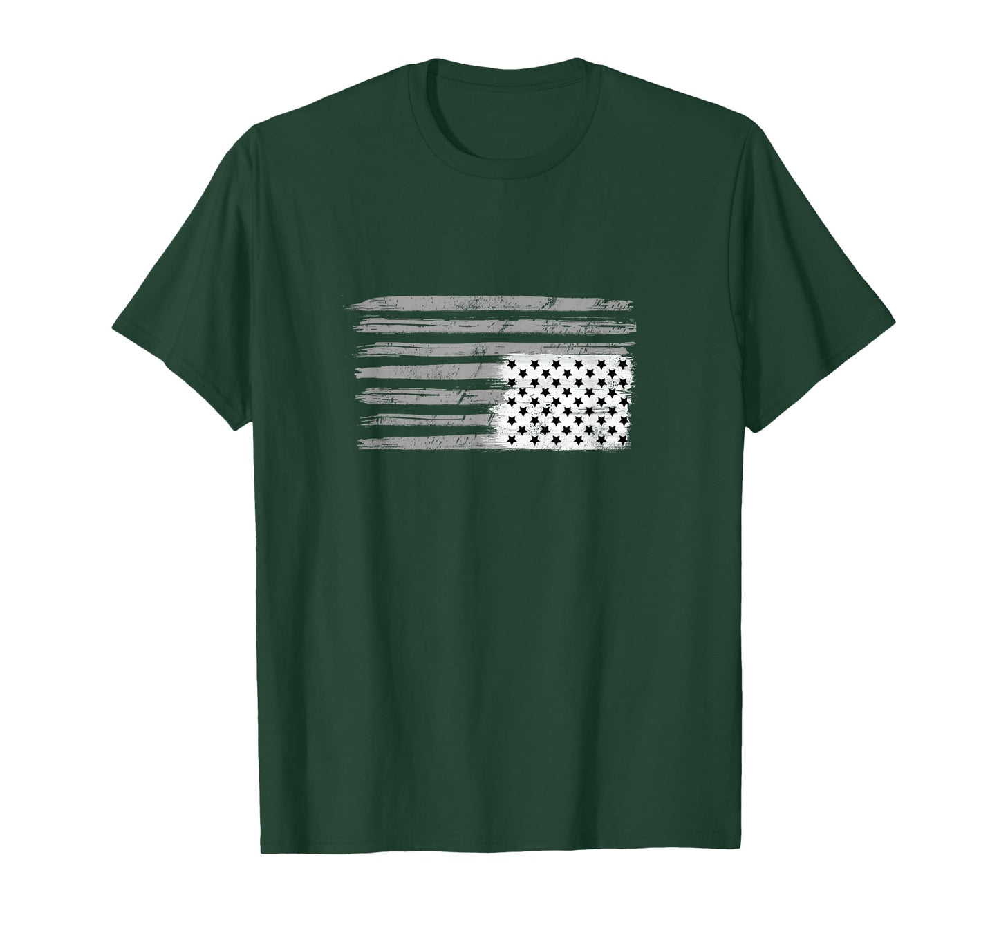 Black and White American Flag Resist Upside Down USA T-Shirt T-Shirt
