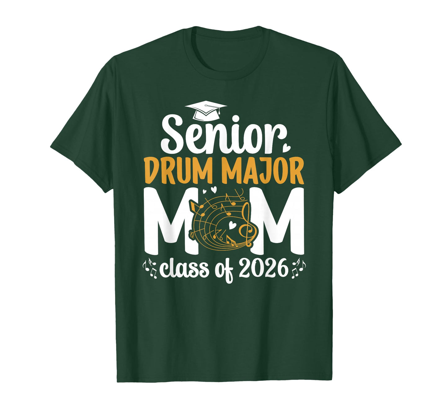 Senior Drum Major Mom 2026 Senior Marching Band Mom 2026 T-Shirt