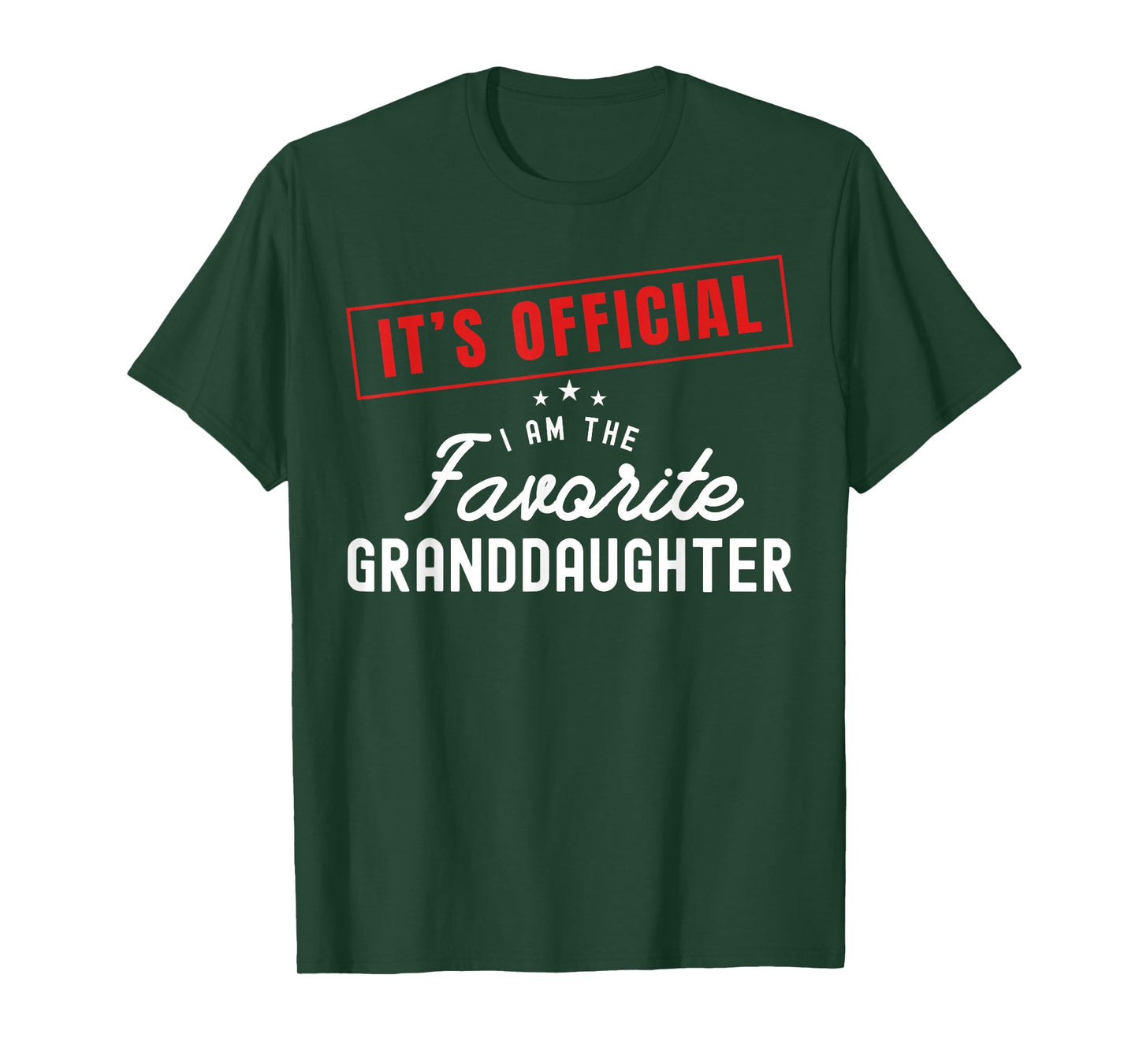 It's Official I'm The Favorite Granddaughter Vintage T-Shirt