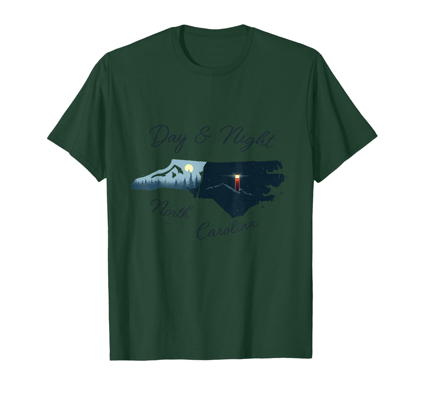 North Carolina Scenic Mountains & Lighthouse Tshirt T-Shirt