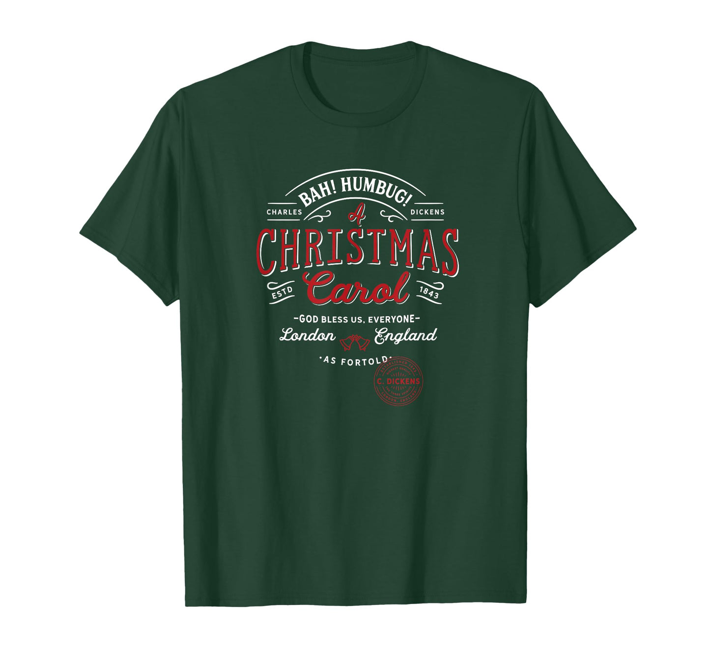 Christmas Carol, Bah! Humbug! Holiday Design, Tradition T-Shirt