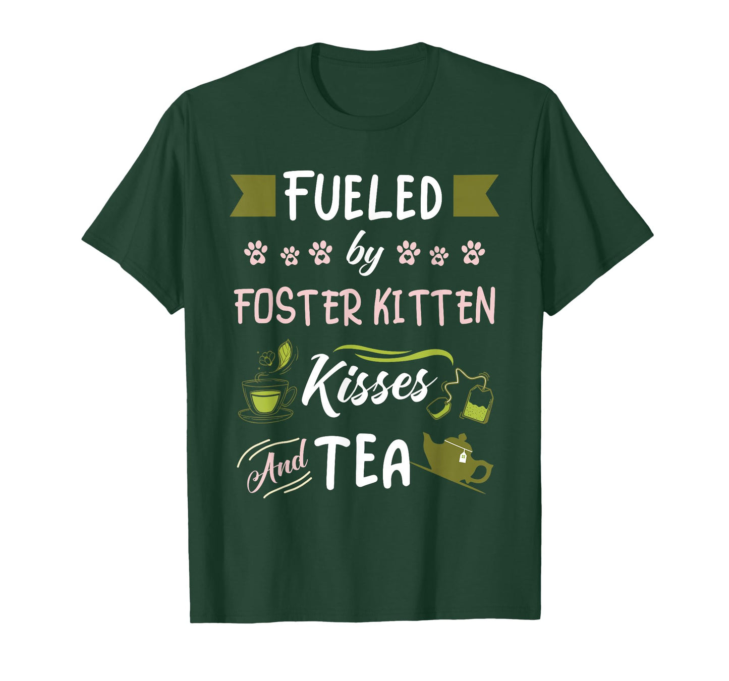Foster Kitten Rescue Mom Tea Lover T-Shirt