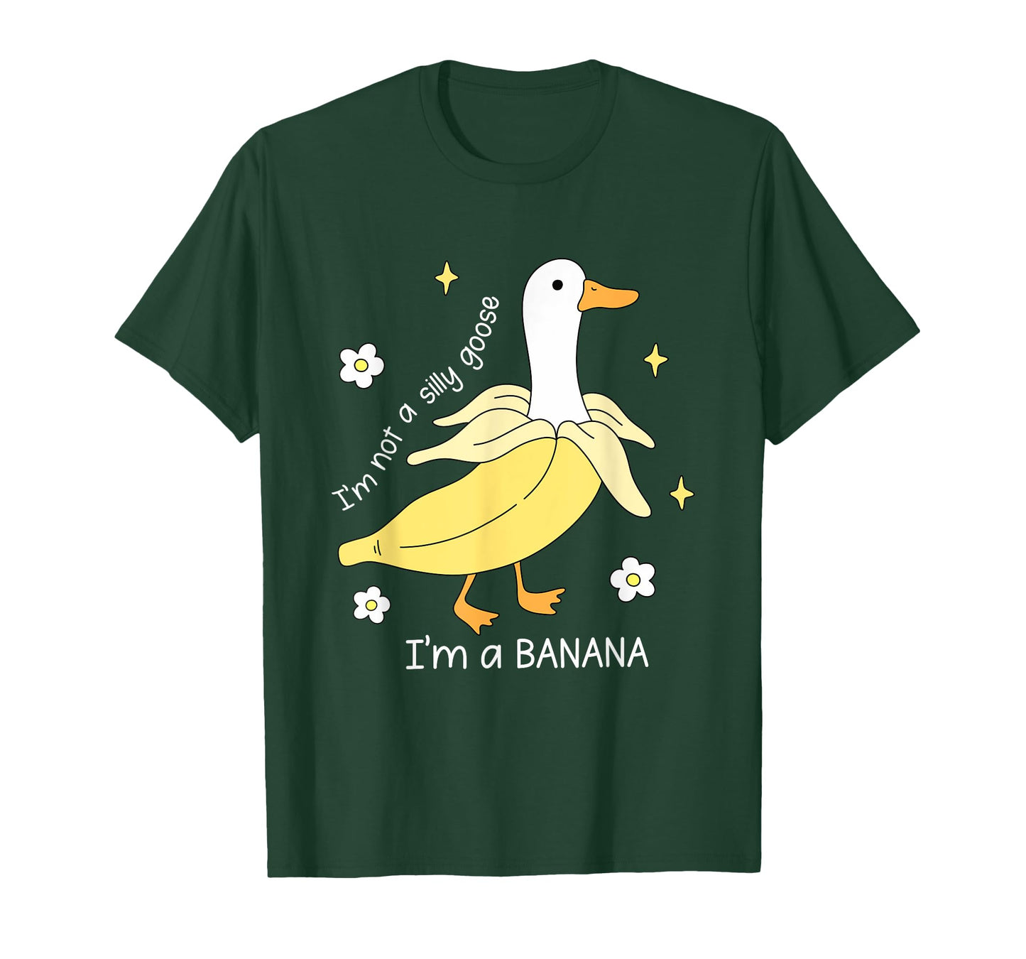 Funny Goose Banana Costume Cute Silly Animal Meme Humor Fun T-Shirt