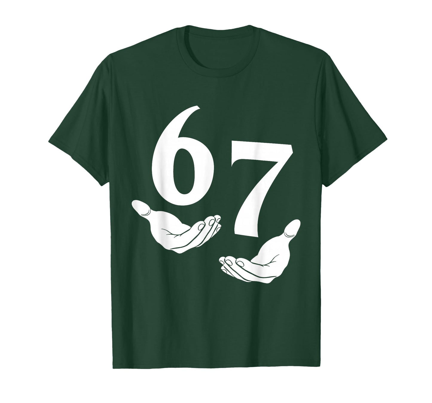 67 Six Seven 6 7 Kids 67 Youth Boys 6-7 Meme Funny Hands 67 T-Shirt