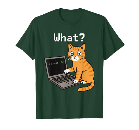 Computer Science Meme Men Women Kids Funny Cat T-Shirt