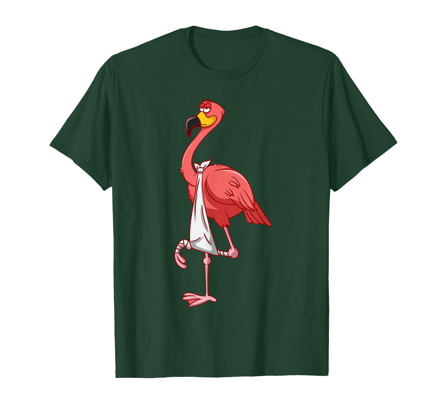 Cool Broken Leg Flamingo | Funny Fractured Shorebird Gift T-Shirt