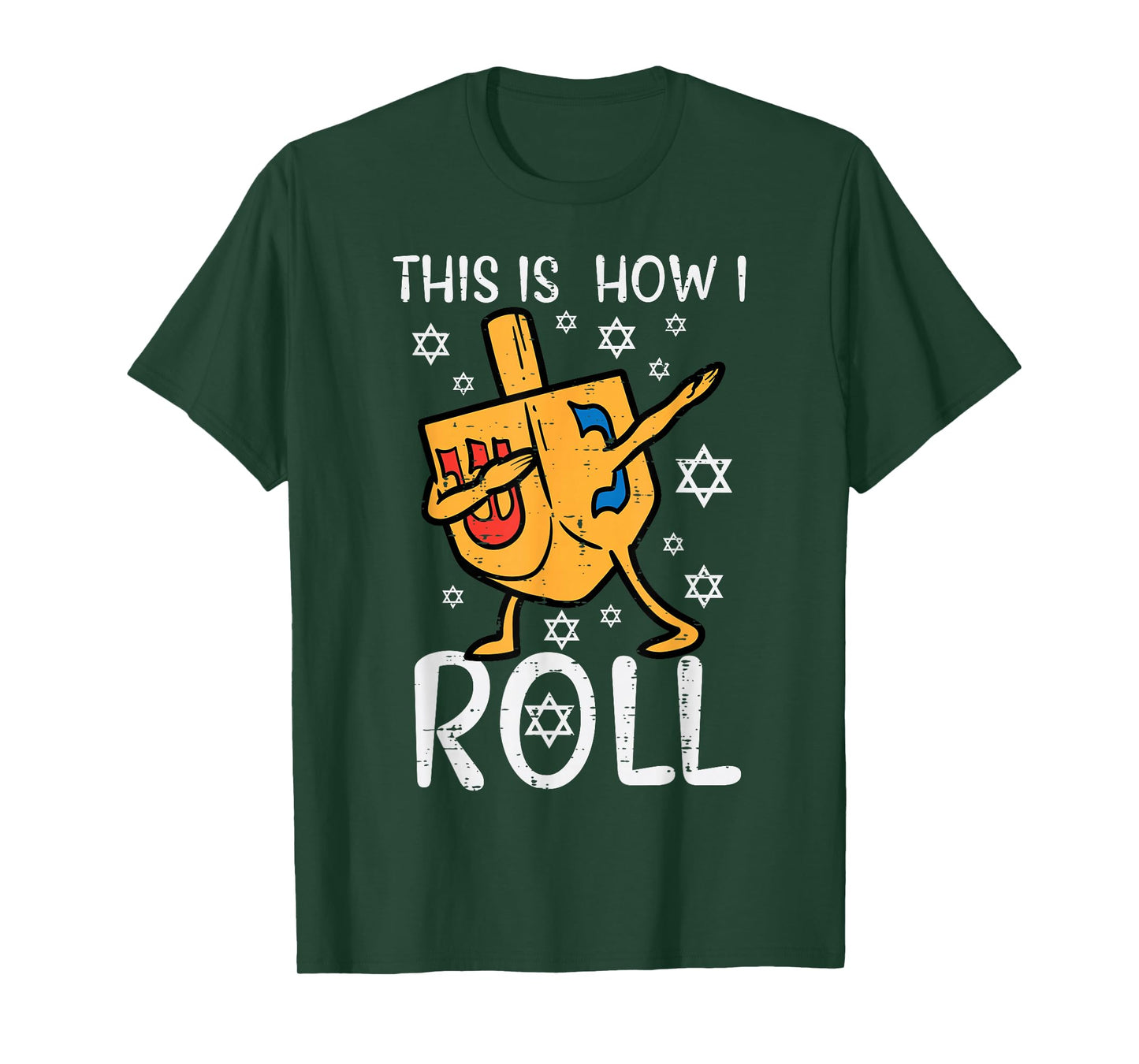 Dabbing Dreidel Ugly Hanukkah Funny Chanukah Men Women Kids T-Shirt