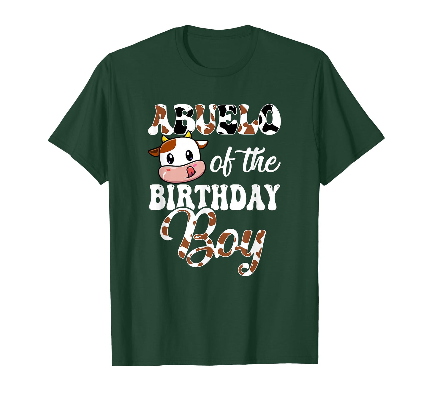 Abuelo Of The Birthday Boy Cow Farm 1St Birthday Boy T-Shirt
