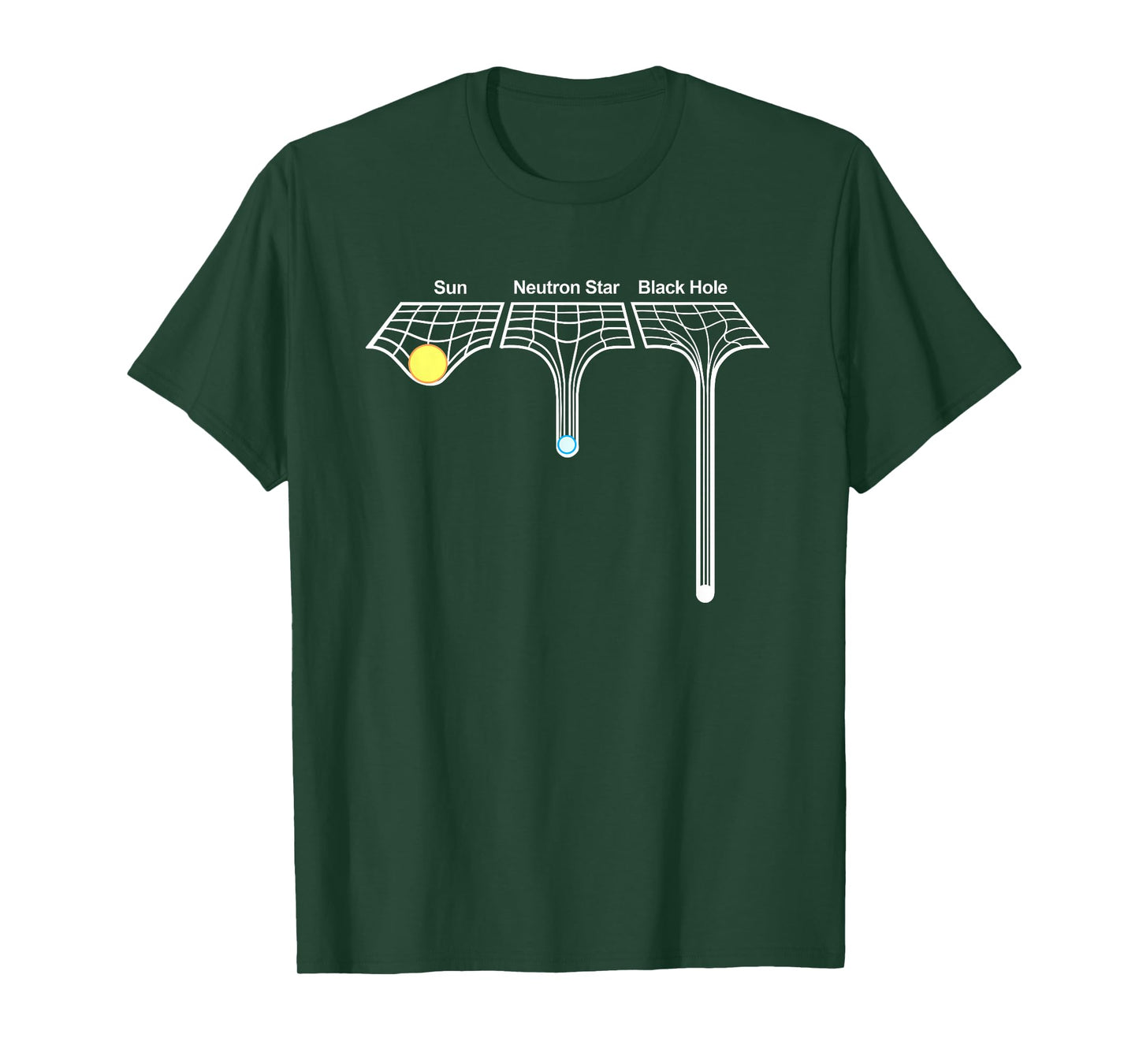 Astrophysics Sun Neutron Star and Black Hole T-Shirt