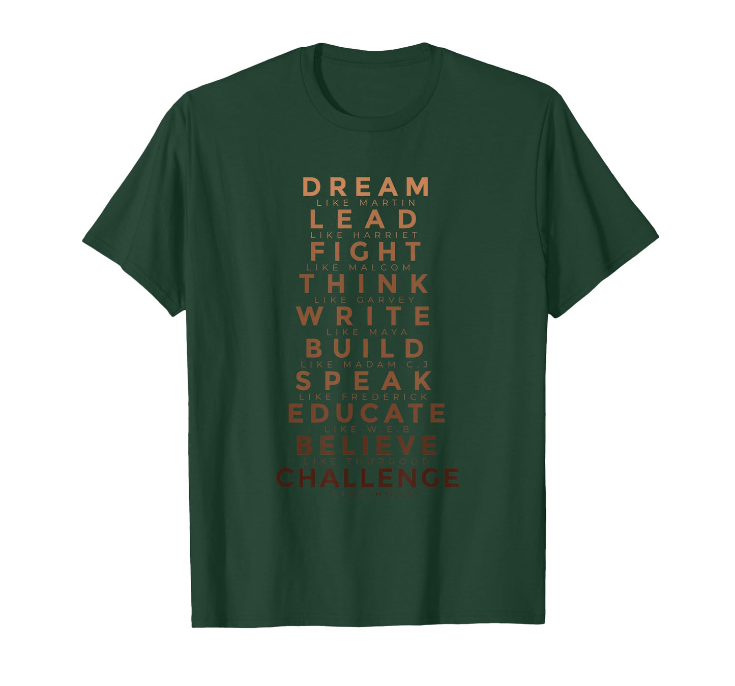 Black History Month Tee Dream Like Martin Lead Like Harriet T-Shirt
