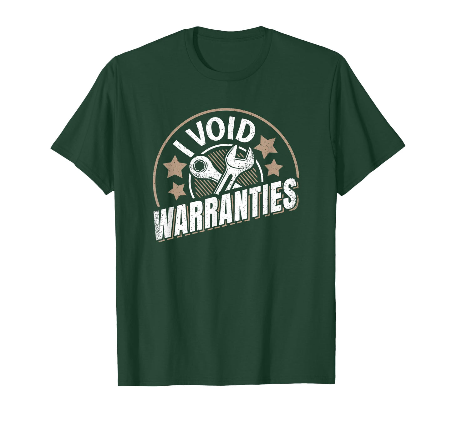 I Void Warranties Funny Vintage Mechanic Men T-Shirt