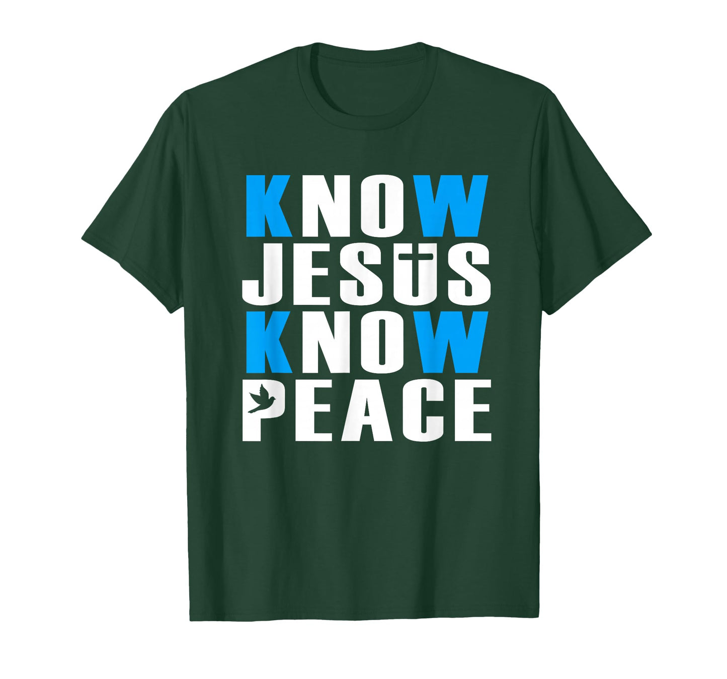 Christian Know Jesus Know Peace Religion God Church Bible T-Shirt