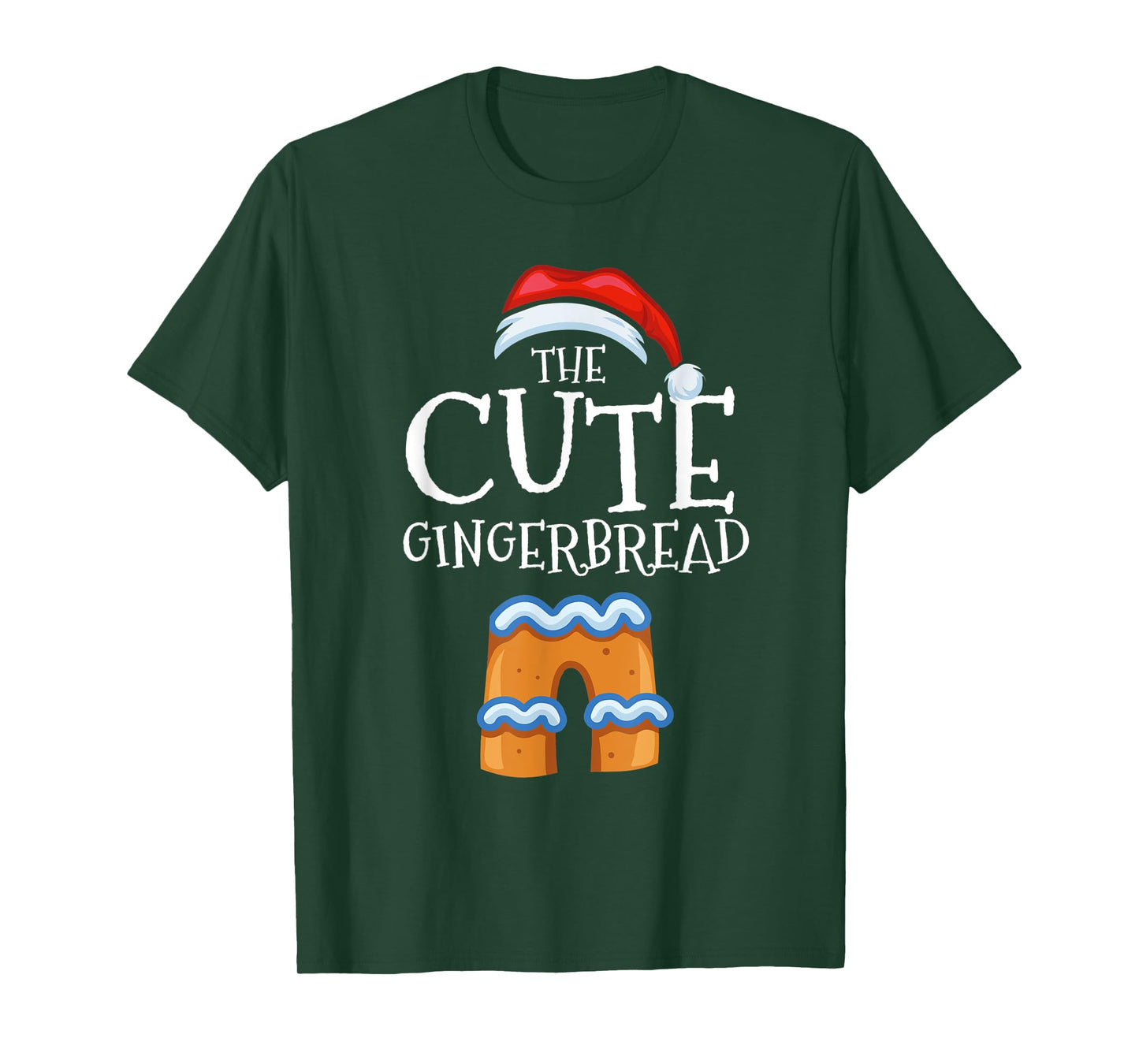 Cute Gingerbread Family Matching Group Christmas Gift T-Shirt