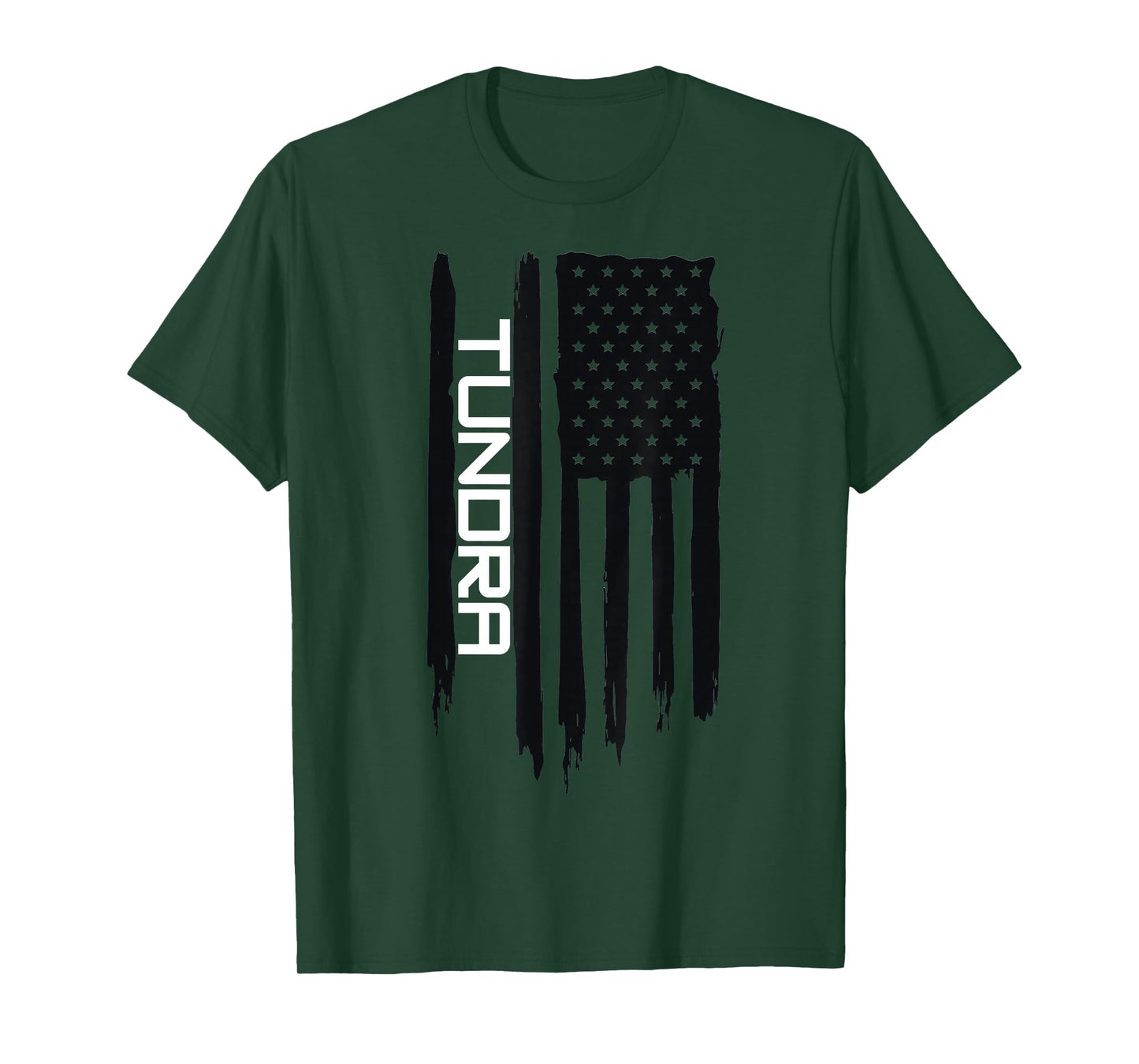 Alaskan Rugged Tundra American Flag USA T-Shirt