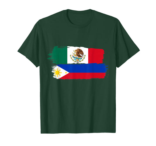Philippines Mexico Filipino Mexican Mexipino Flag Day T-Shirt