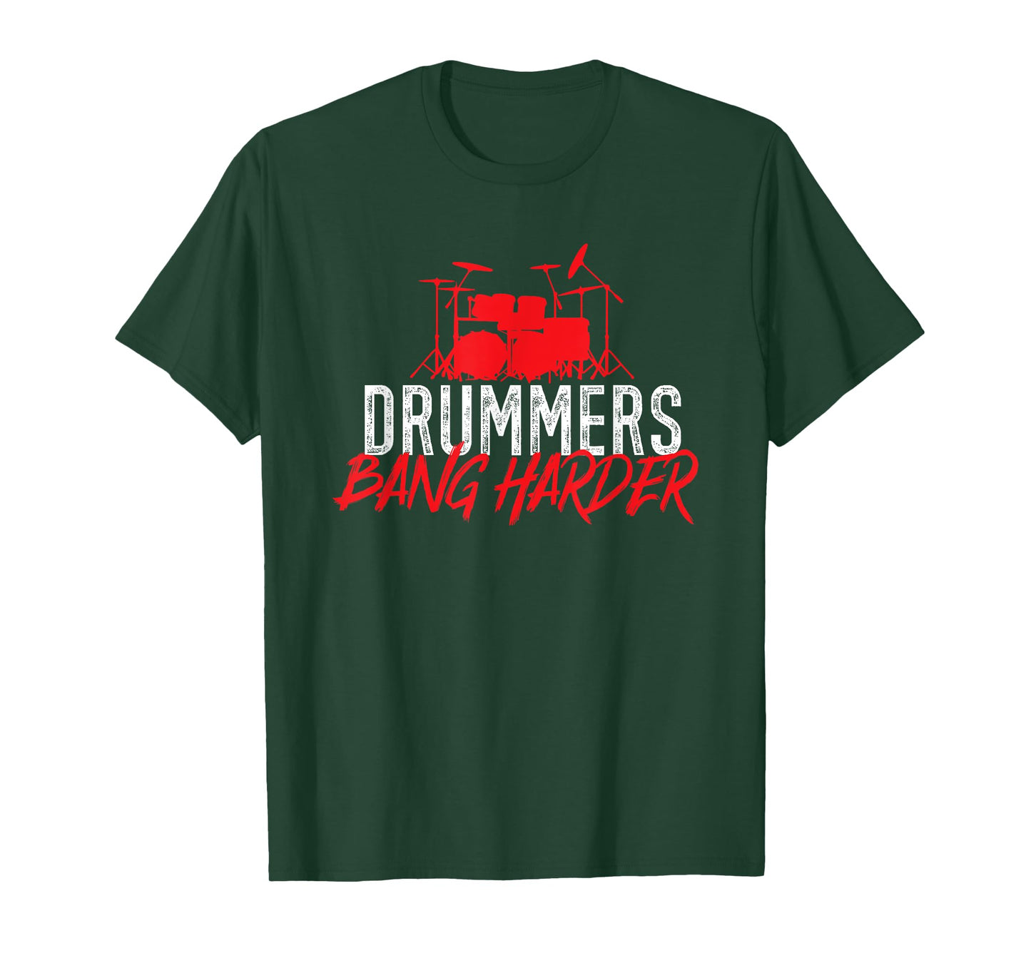 Drummers Bang Harder Drumming Drum Set Drums Player T-Shirt