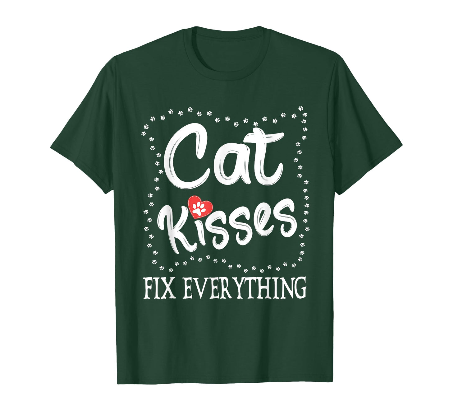 Cat Kisses Fix Everything, Cat Owner For Cat Lover Men Women T-Shirt