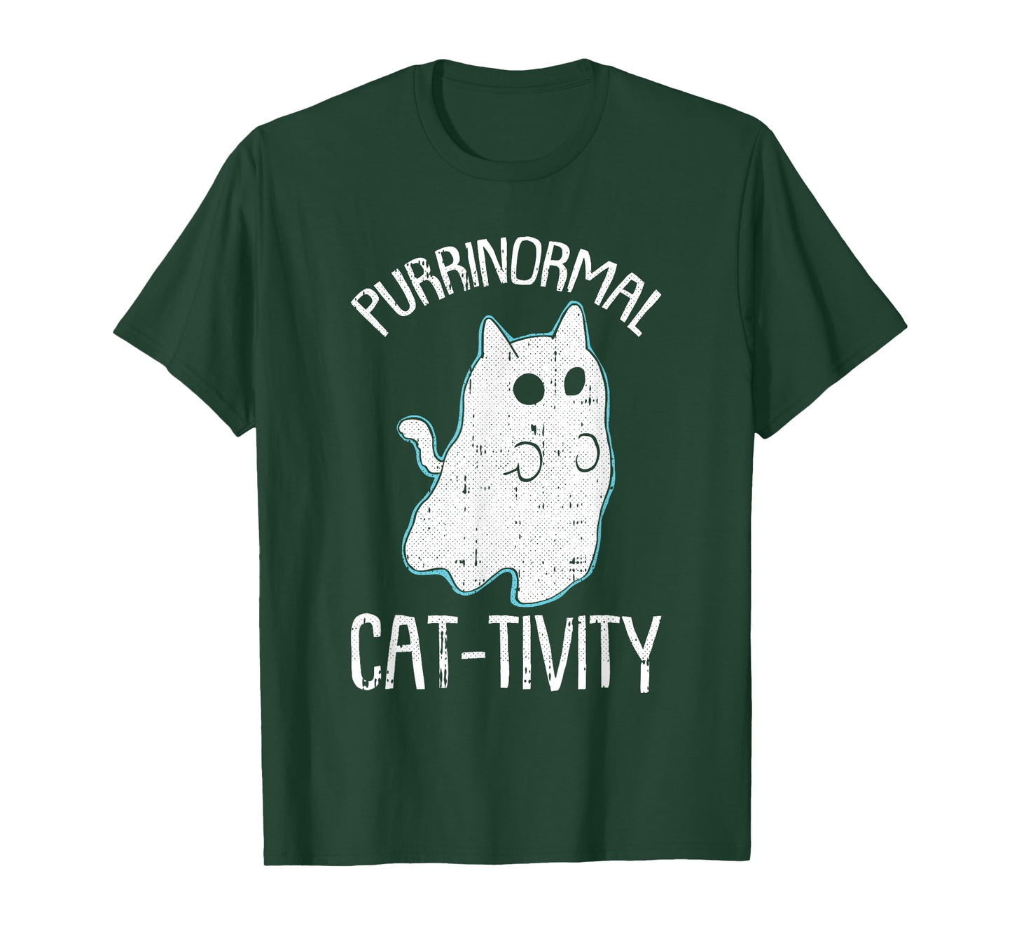 Purranormal Cat-ivity Lazy Halloween Costume Funny Kitty Pun T-Shirt