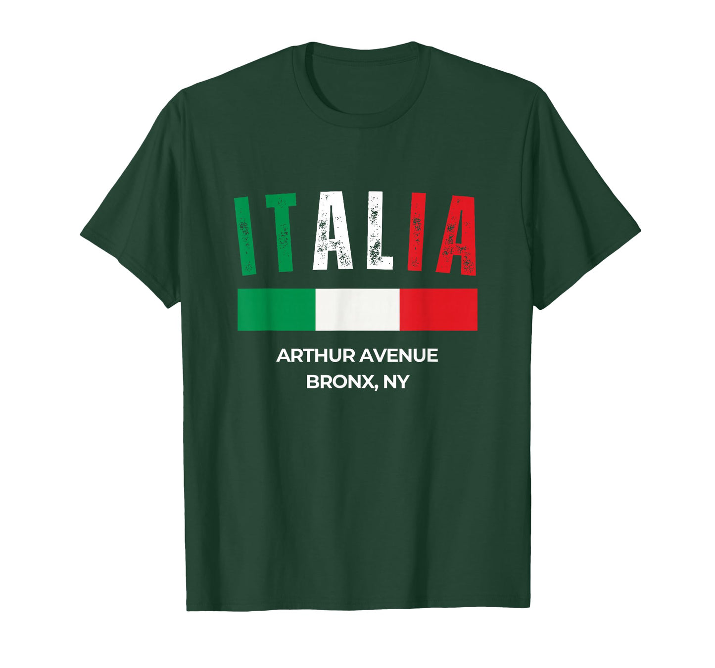 Italy Flag Arthur Avenue Bronx NY T-Shirt