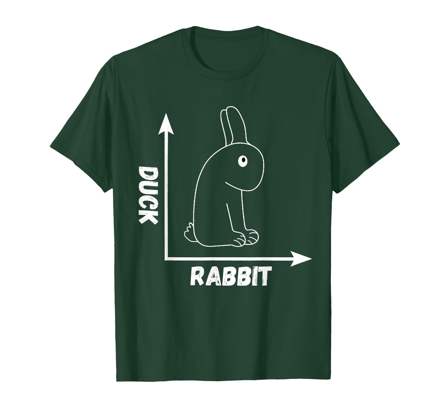 Crazy Optical Illusion Rabbit Duck Perspective Wittgenstein T-Shirt