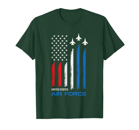 United States Air Force Funny American USA Flag Independence T-Shirt