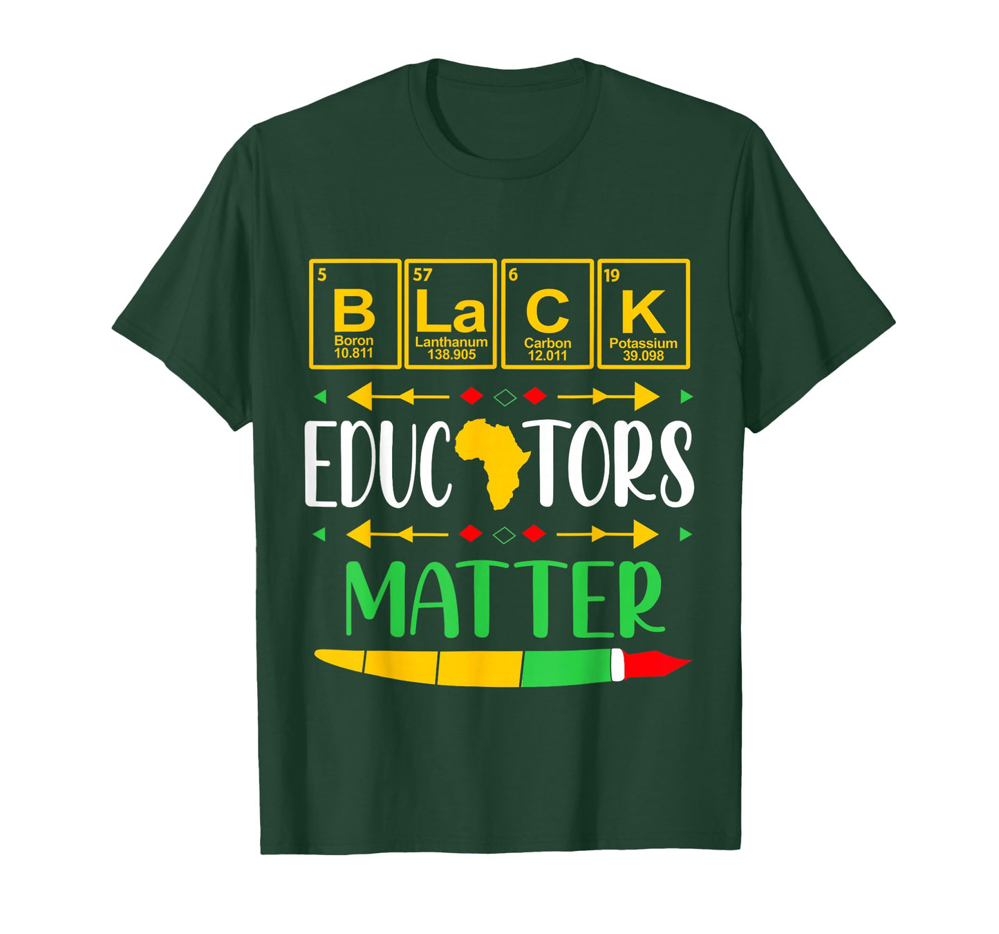 Black Educators Matter History Month Africa American Teacher T-Shirt