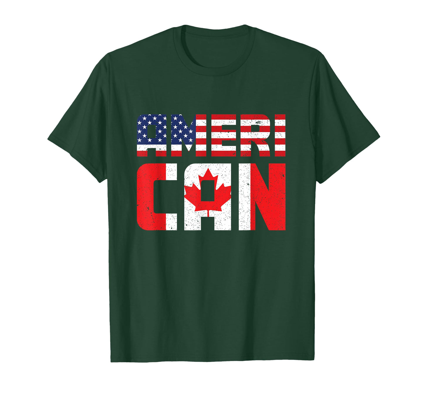 US Flag Canadian American Pride Canadian Flag Canada T-Shirt
