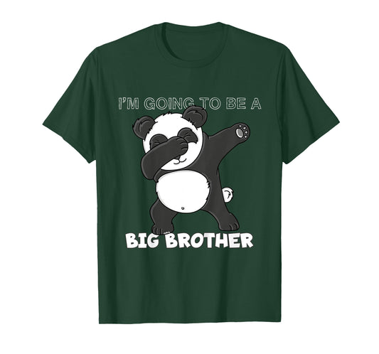 Kids Im going to be a Big Brother Shirt Dabbing Panda T-Shirt