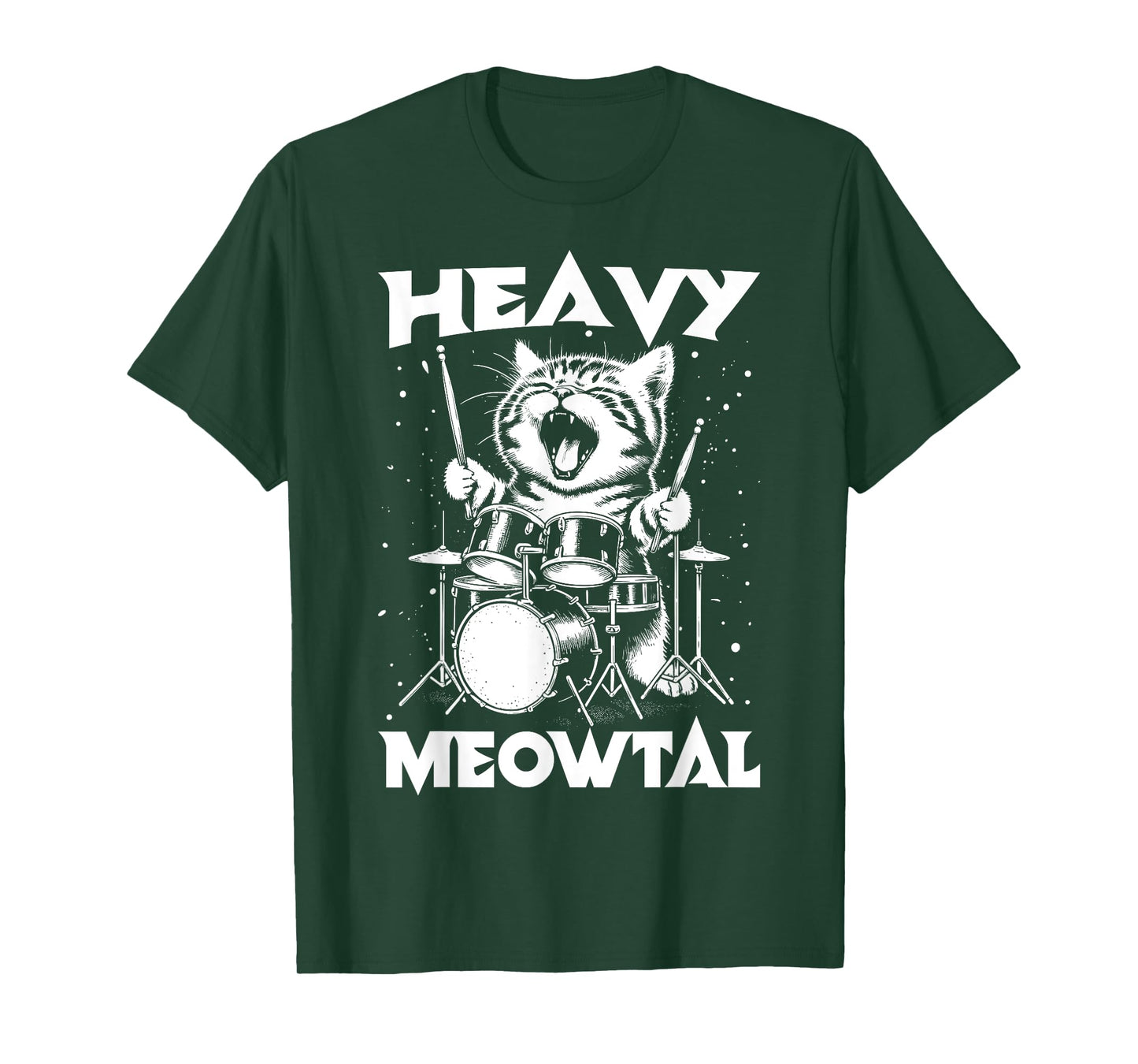 Heavy Meowtal - Funny Cat & Heavy Metal T-Shirt