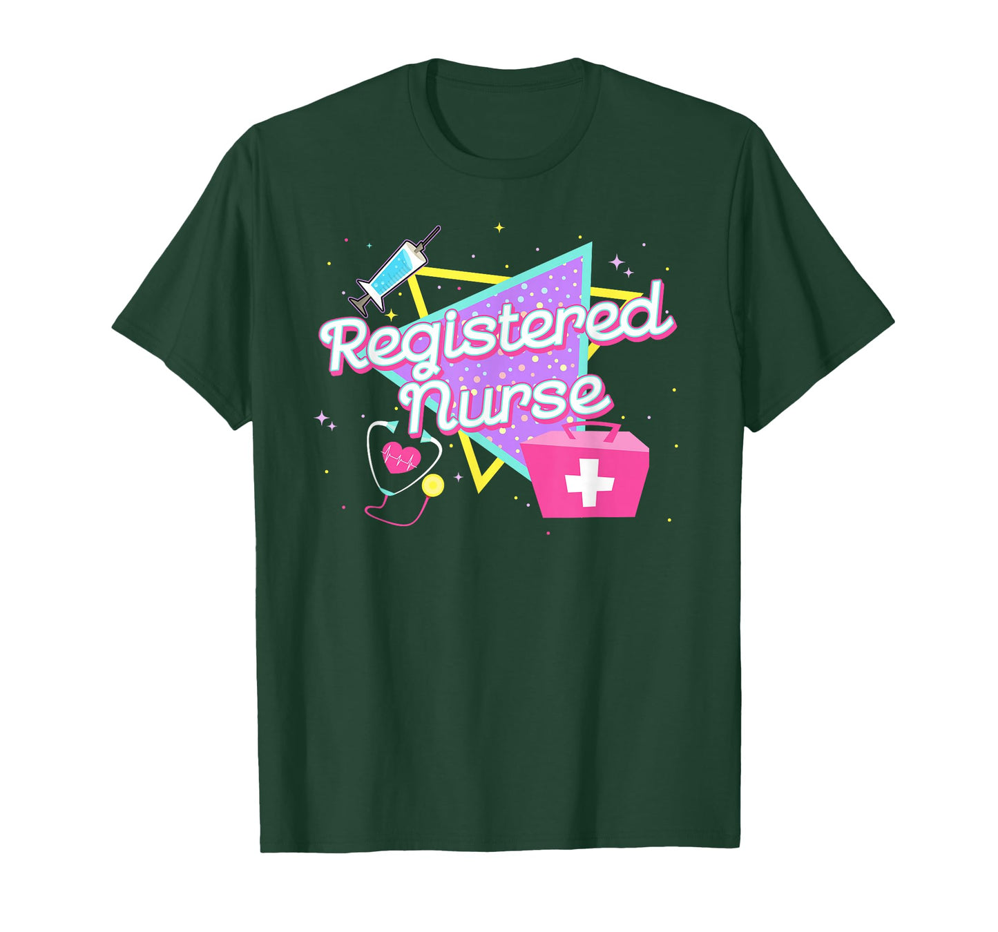 90s Retro Style Registered Nurse Shirts For Women Nurse T-Shirt